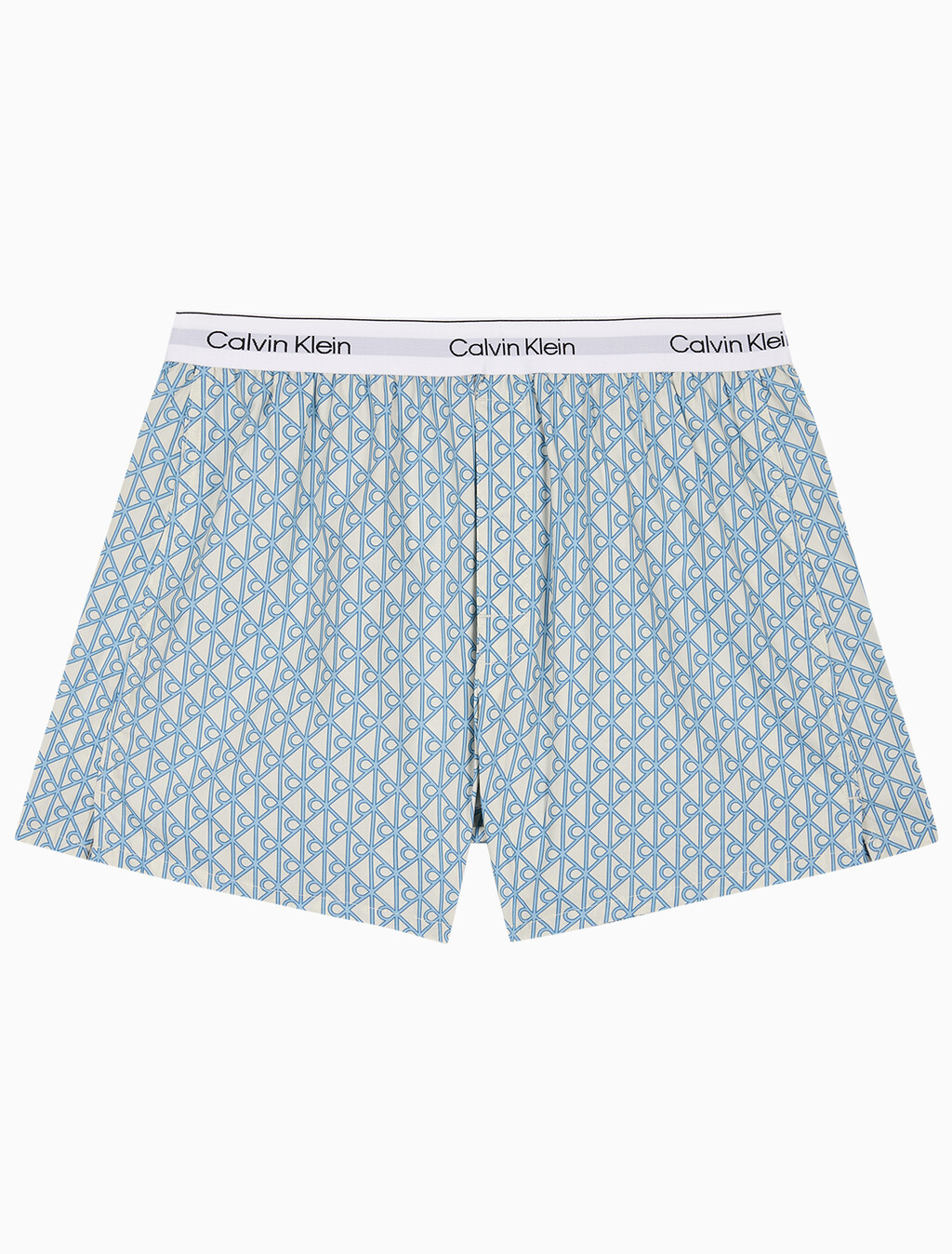 Buy 남성 코튼 포플린 박서 in color White Print