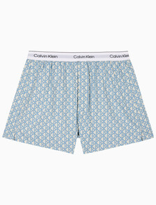 Buy 남성 코튼 포플린 박서 in color White Print