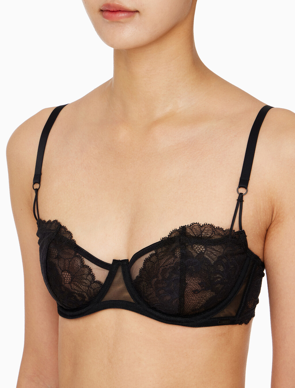 Buy 여성 CK 블랙 브라이덜 언라인드 발코넷 in color BLACK