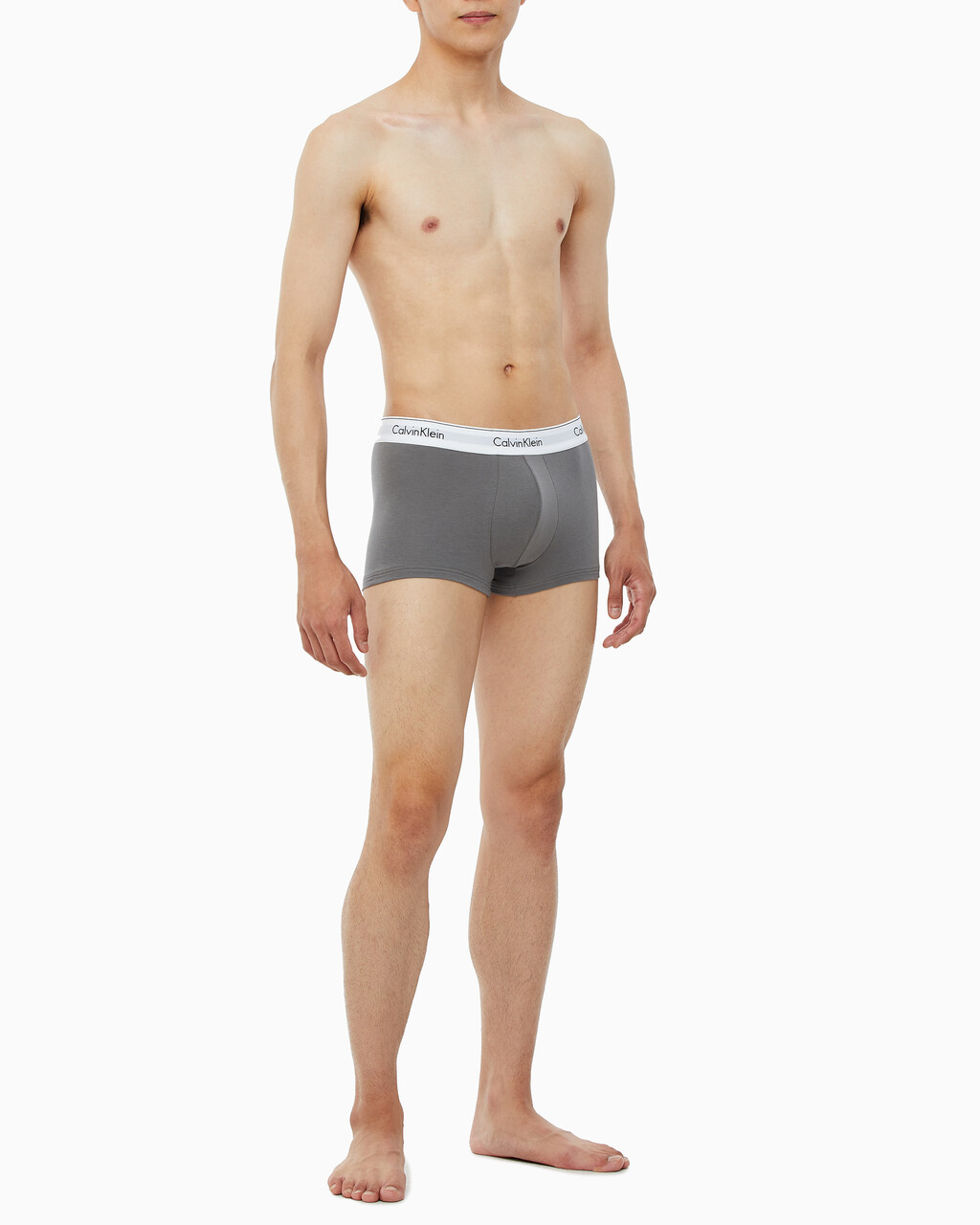 Buy 남성 모던 코튼 2PK 트렁크 in color RED/GREY