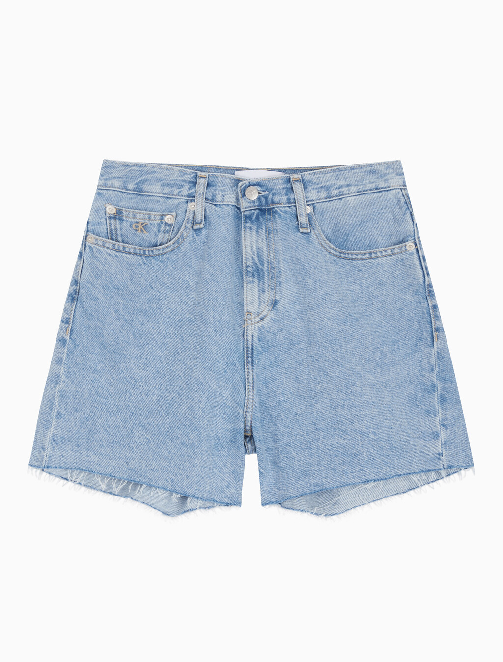 Buy 여성 맘핏 데님 쇼츠 in color CHALKY BLUE