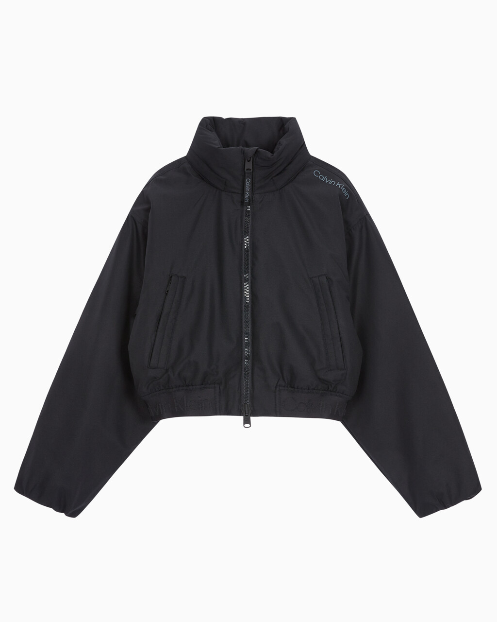 Buy 여성 크롭 패디드 재킷 in color BLACK