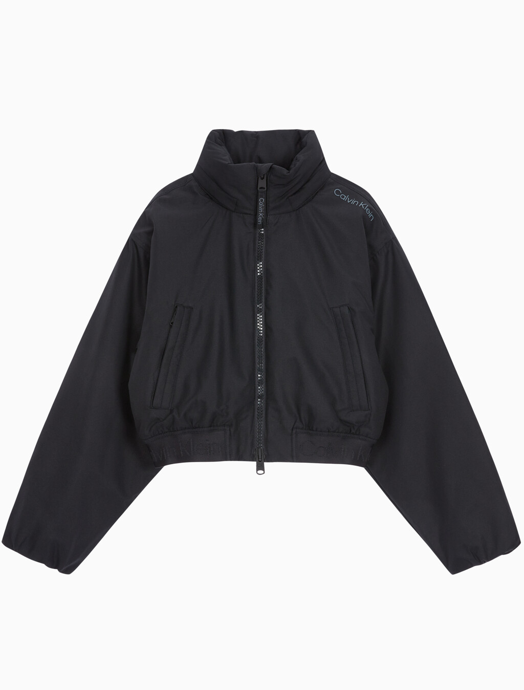 Buy 여성 크롭 패디드 재킷 in color BLACK