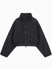 Buy 여성 크롭 패디드 재킷 in color BLACK