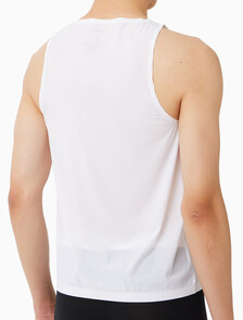 Buy 남성 CK 블랙 인비져블 메쉬 탱크탑 in color WHITE