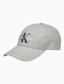 Buy 남녀공용 CKJ 모노그램 엠브로이더리 볼캡 in color MIRAGE GRAY