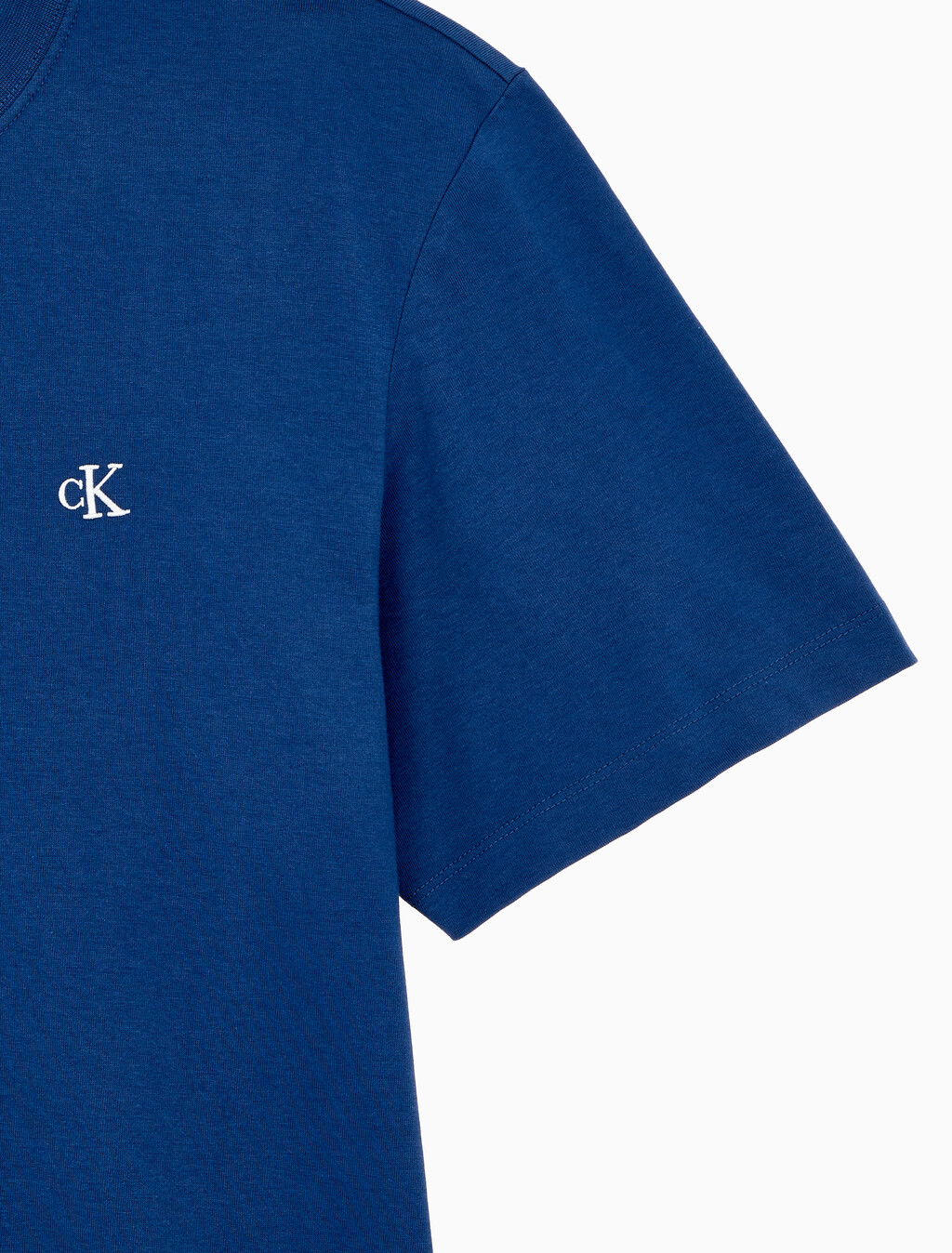 Buy 남성 이지핏 아카이브 로고 반팔 티셔츠 in color BLUE JEAN
