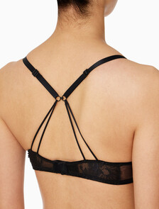 Buy 여성 CK 블랙 브라이덜 AF 플런지 푸쉬업 브라(ADD A SIZE) in color BLACK