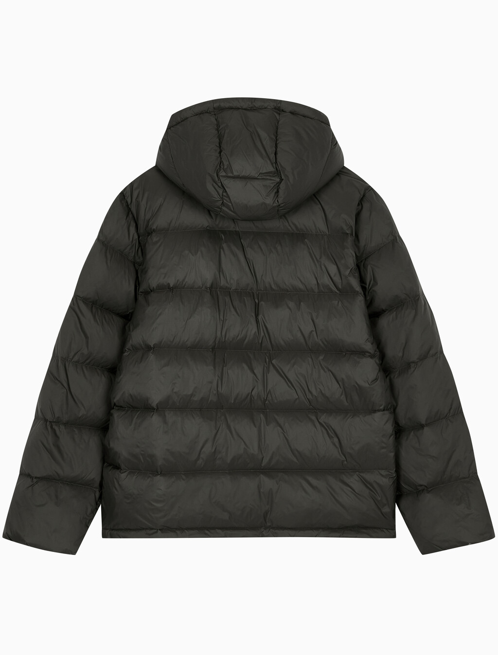 Buy 남성 나일론 집업 후드 다운 푸퍼 자켓 in color CHARCOAL