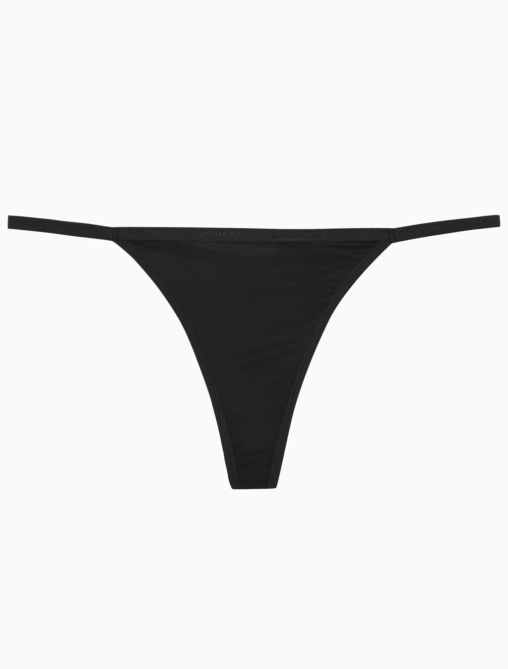 Buy 여성 CK 아이디얼 스트레치 마이크로 로우라이즈 스트링 T팬티 in color BLACK