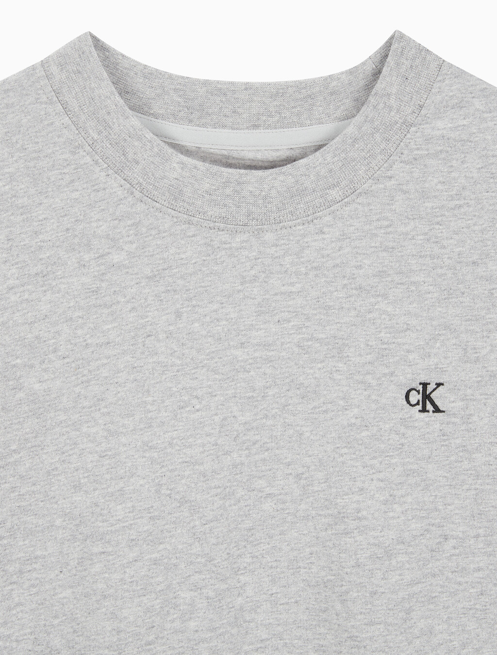 Buy 여성 릴렉스핏 아카이브 로고 크루넥 반팔 티셔츠 in color GREY HEATHER