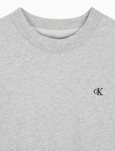 Buy 여성 릴렉스핏 아카이브 로고 크루넥 반팔 티셔츠 in color GREY HEATHER