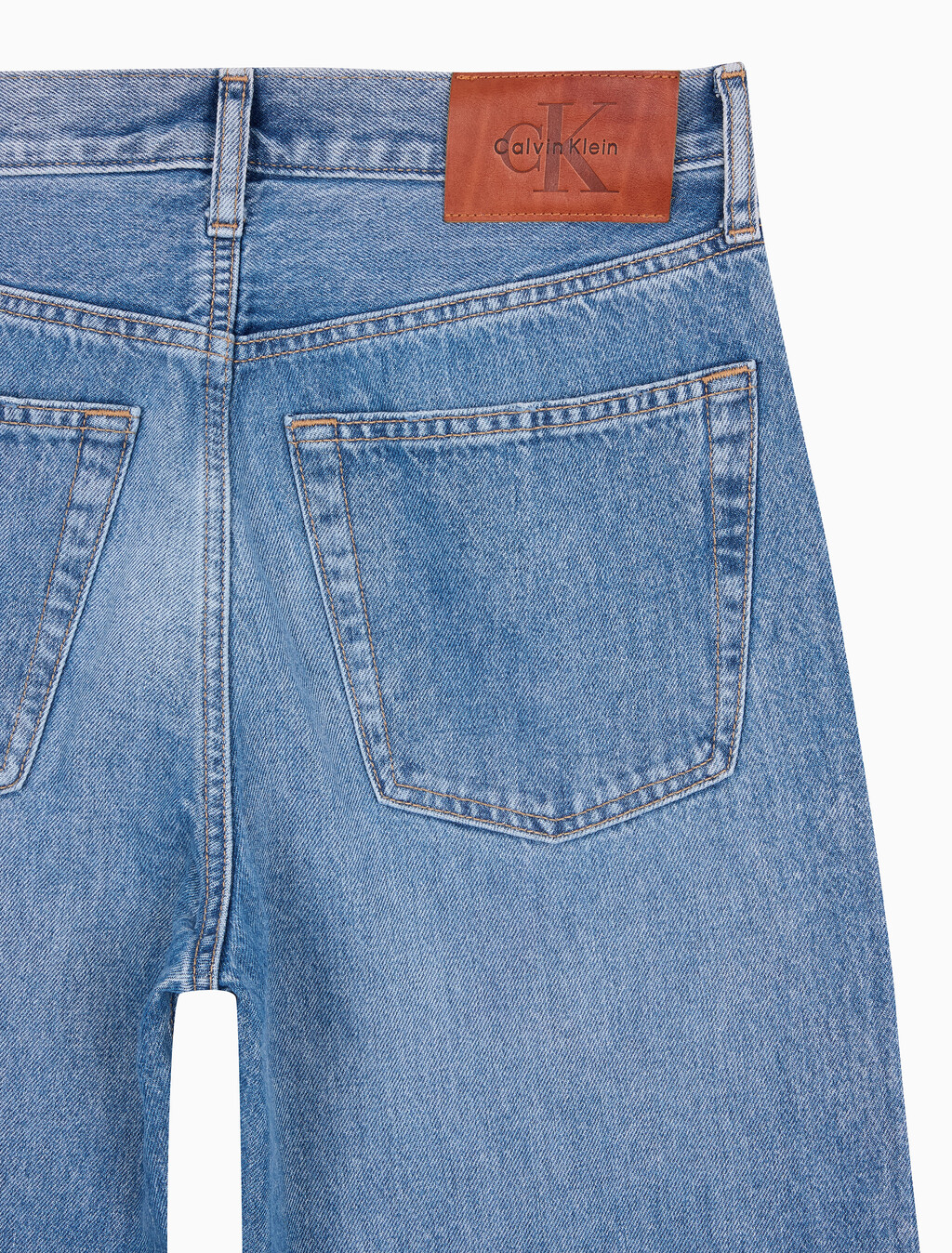 Buy 배기핏 진 in color Mid Blue