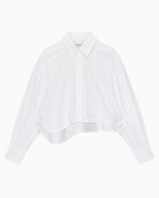 Buy 여성 크롭 패션 셔츠 in color BRIGHT WHITE