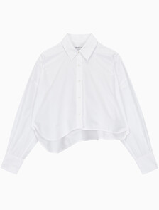 Buy 여성 크롭 패션 셔츠 in color BRIGHT WHITE