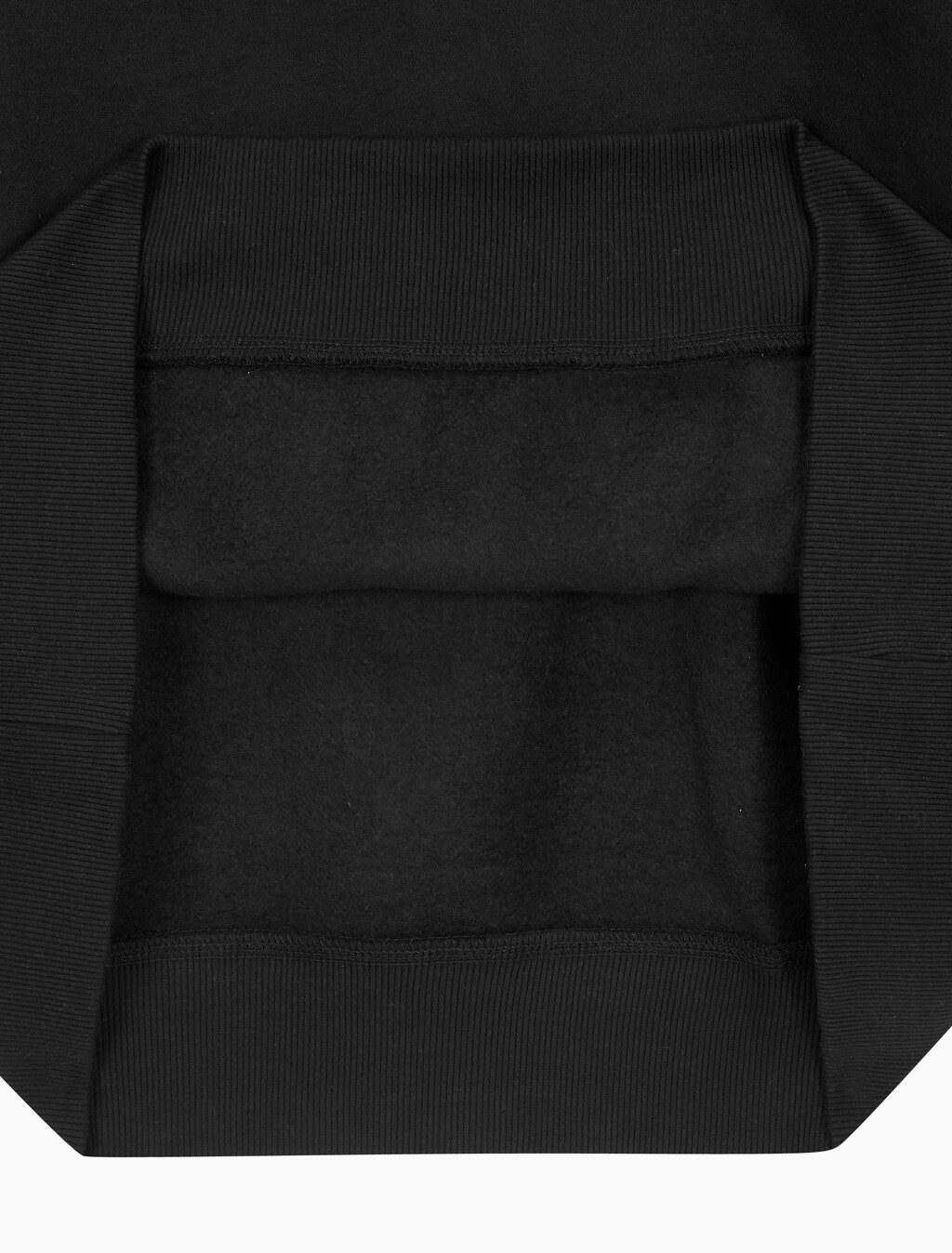Buy 남성 아카이브 릴렉스핏 CK 스몰 로고 기모 후디 in color BLACK BEAUTY