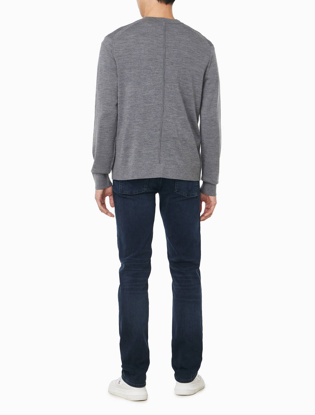 Buy 남성 메리노 울 스웨터 가디건 in color MEDIUM GREY HEATHER