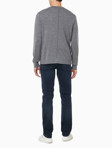 Buy 남성 메리노 울 스웨터 가디건 in color MEDIUM GREY HEATHER