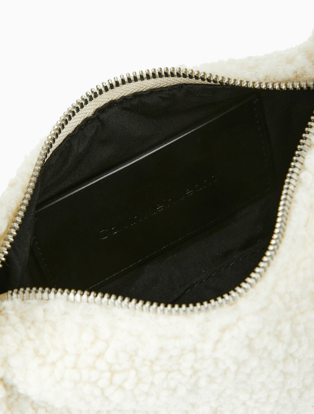 Buy 여성 CKJ 블락 쉐르파 미니백 in color IVORY