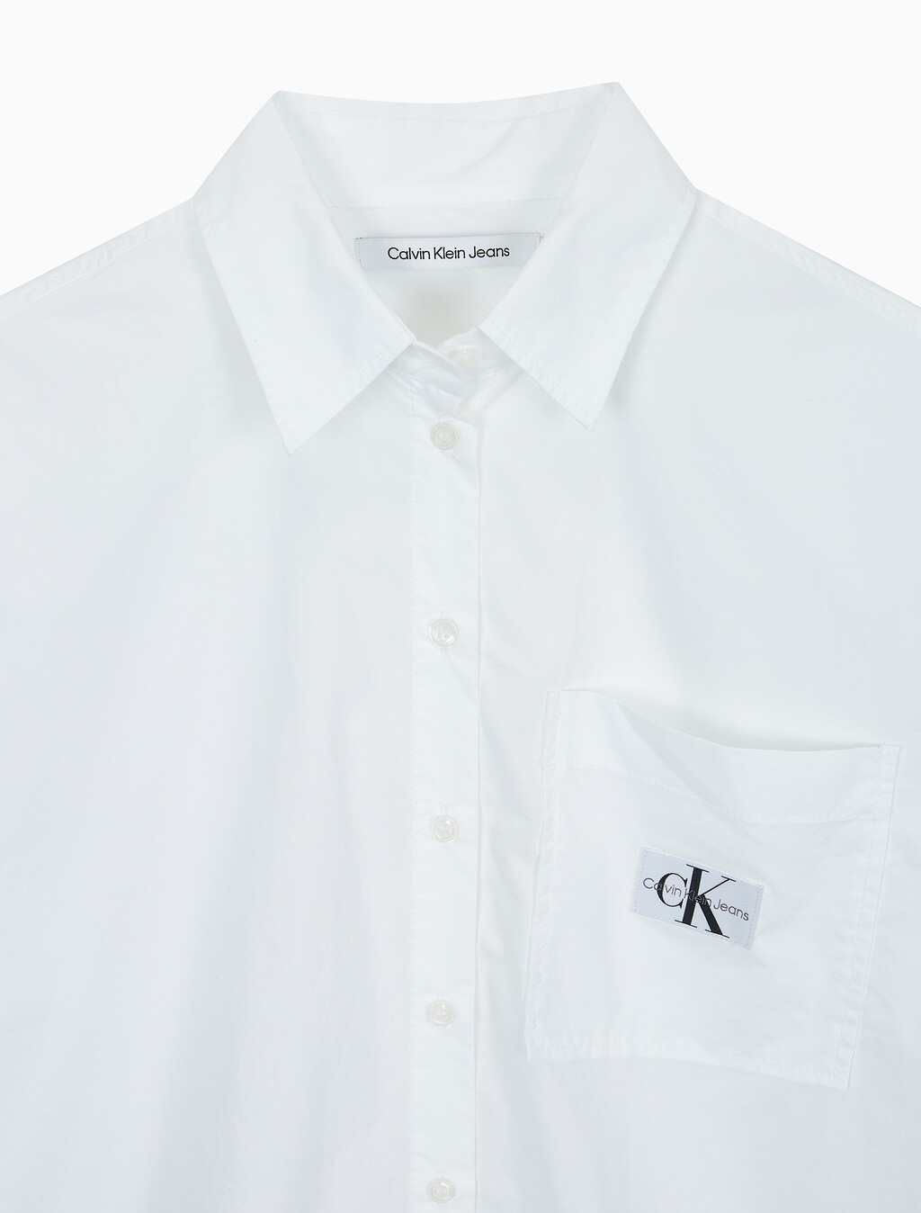 Buy 여성 우븐 라벨 릴렉스 셔츠 in color BRIGHT WHITE