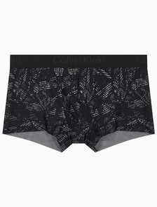Buy 남성 CK 블랙 프린트 로우 라이즈 드로즈 in color MESH SHADOWS_BLACK