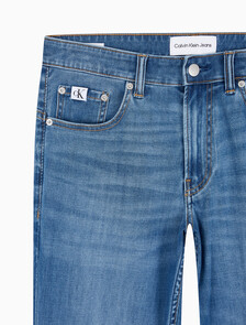 Buy 남성 바디핏 미드블루 37.5 기능성 데님 in color MID BLUE BACK EMBRO