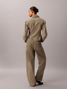 Buy 여성 페플럼 자켓 in color Olive