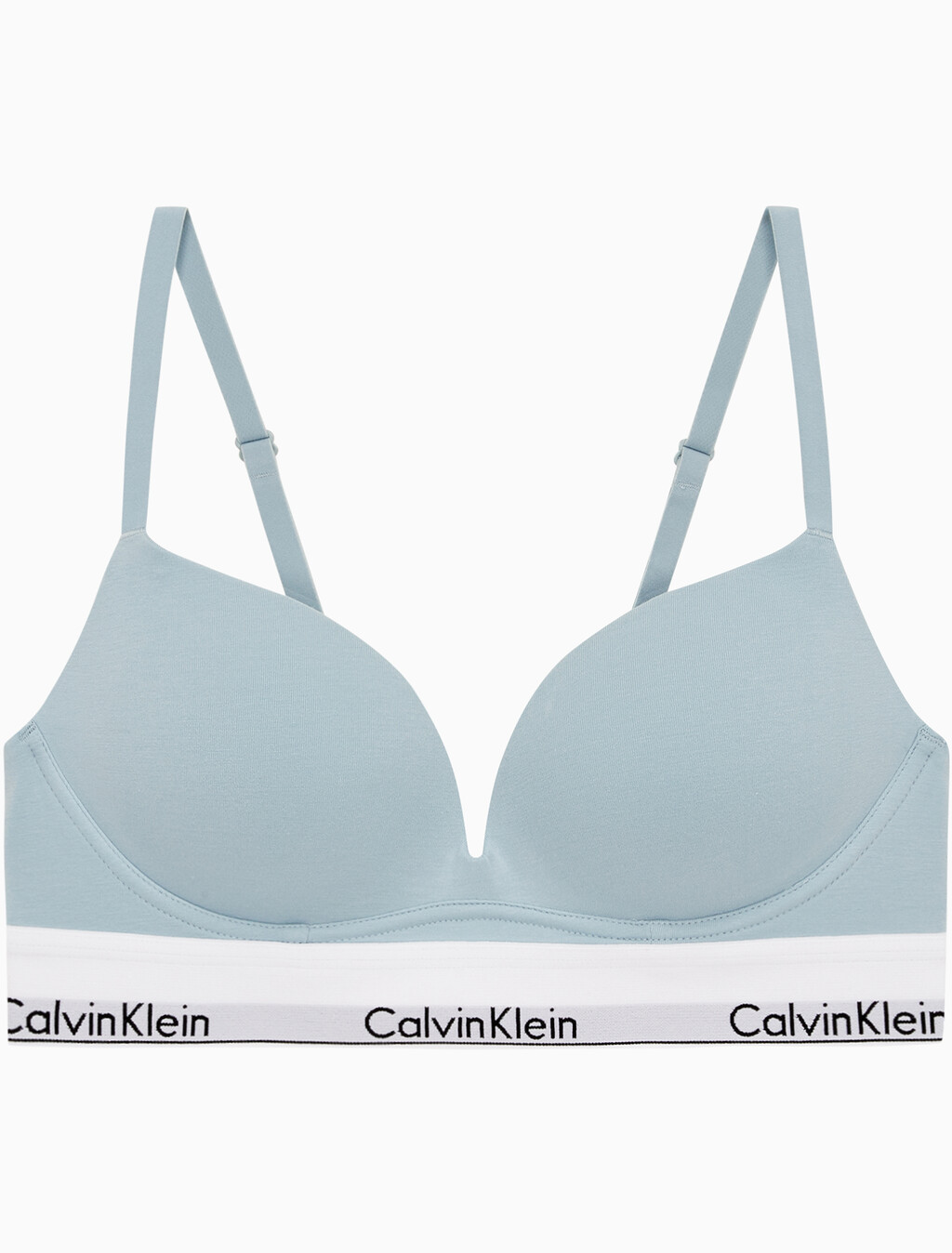 Buy 여성 모던코튼 AF 푸쉬업 브라 in color STERLING BLUE