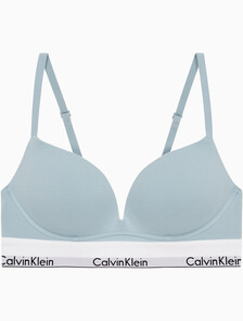 Buy 여성 모던코튼 AF 푸쉬업 브라 in color STERLING BLUE
