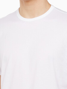 Buy 남성 코튼 스트레치 3PK 반팔 크루넥 in color BLACK/WHITE/GREY HEATHER
