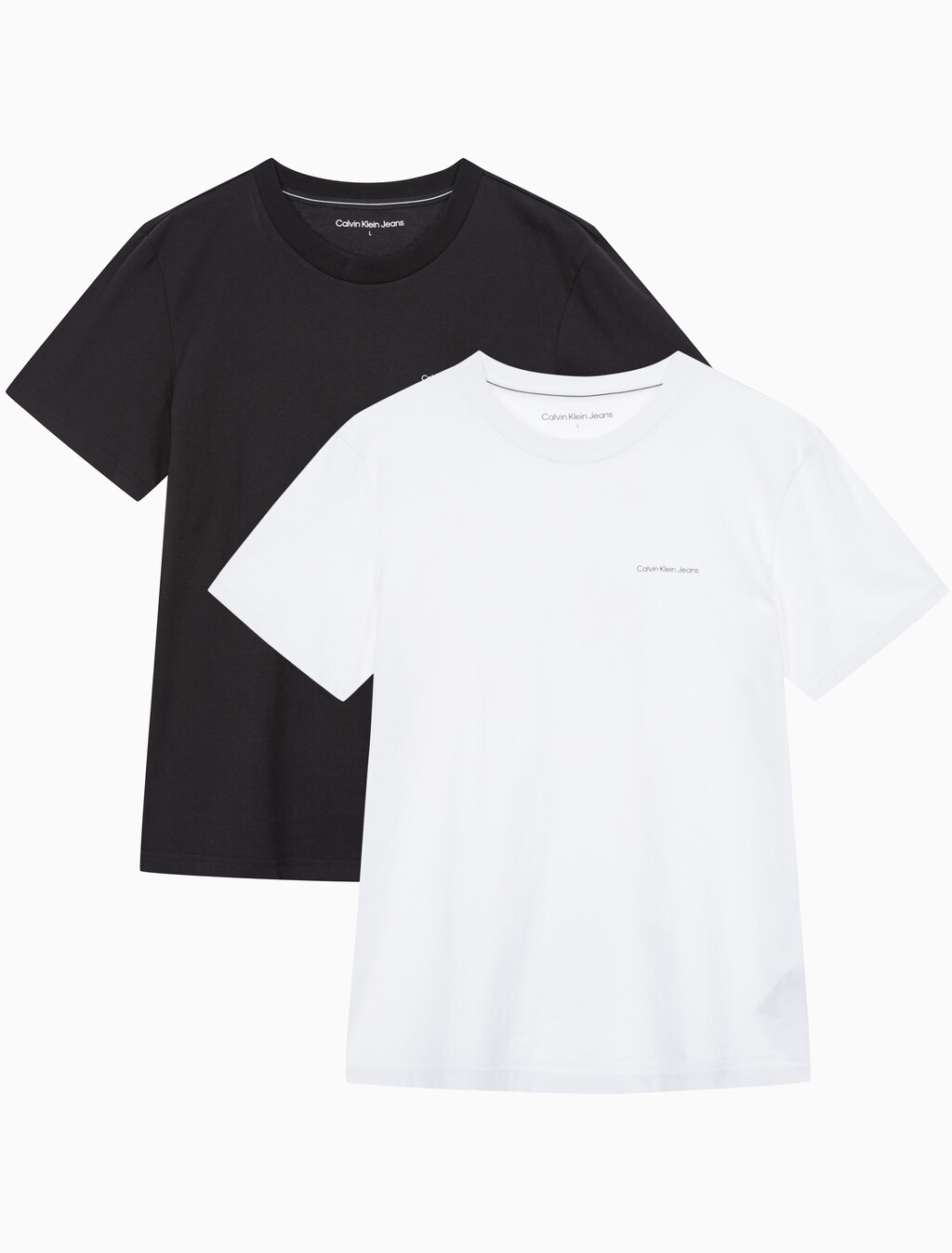 Buy 남녀공용 릴렉스핏 2PK 반팔 티셔츠 in color CK BLACK