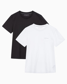 Buy 남녀공용 릴렉스핏 2PK 반팔 티셔츠 in color CK BLACK