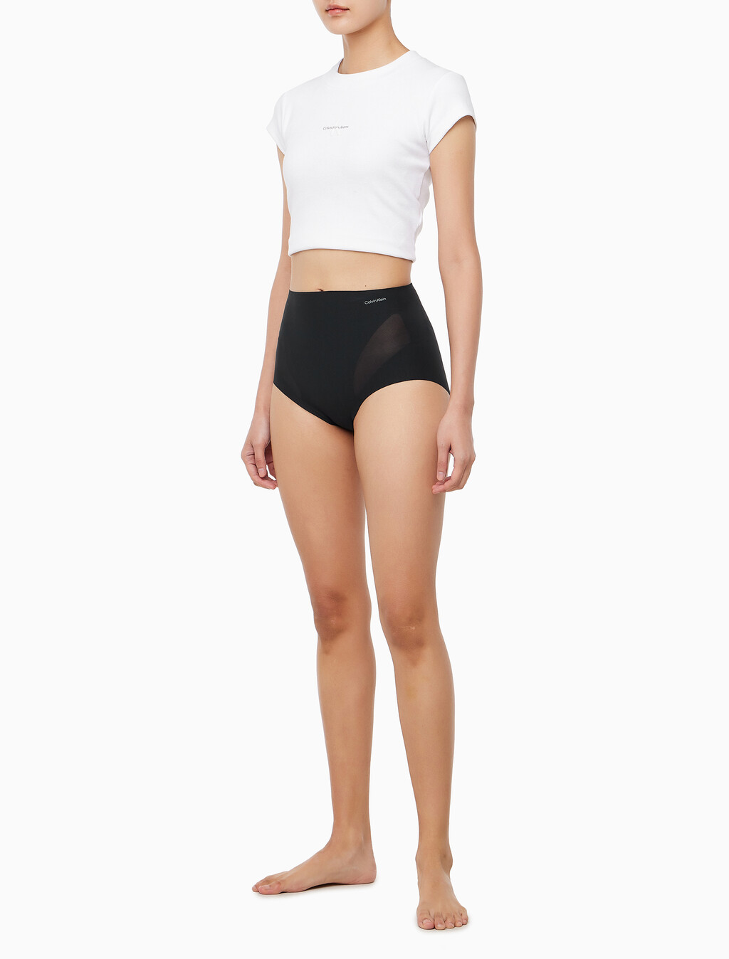 Buy 여성 스테이-풋 메쉬 메쉬 브리프 in color BLACK