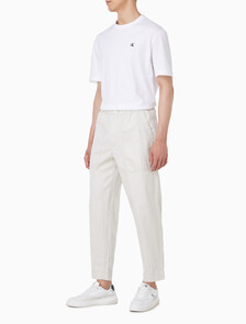 Buy 남성 코튼 린넨 밴딩 팬츠 in color CHALK