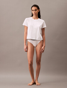 Buy 여성 100% 코튼 슬립웨어 클래식 티셔츠 in color WHITE