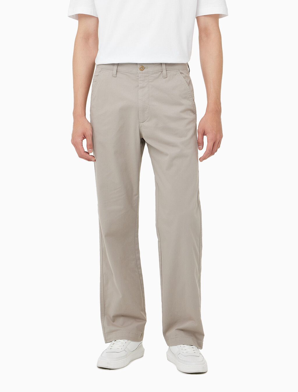 Buy 남성 90's 스트레이트핏 트윌 컴포트 치노 팬츠 in color VINTAGE KHAKI