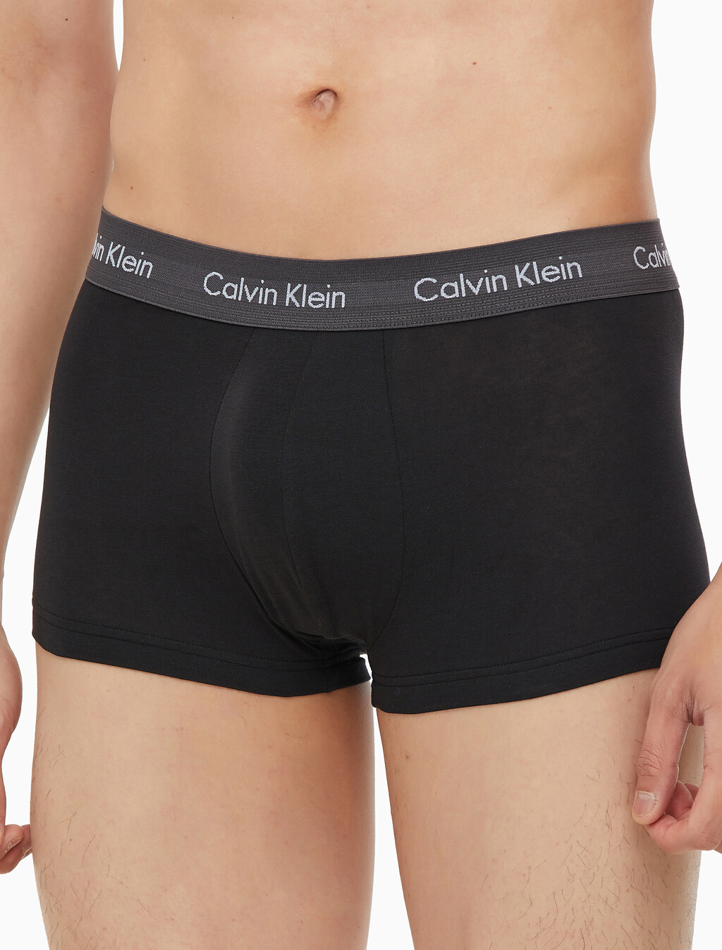 Buy 남성 코튼 스트레치 로우 라이즈 드로즈 5PK in color BLACK