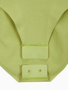 Buy 여성 아이콘 심리스 바디수트 in color GREEN