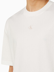 Buy 남녀공용 디퓨즈 그래픽 반팔 티셔츠 in color BRIGHT WHITE