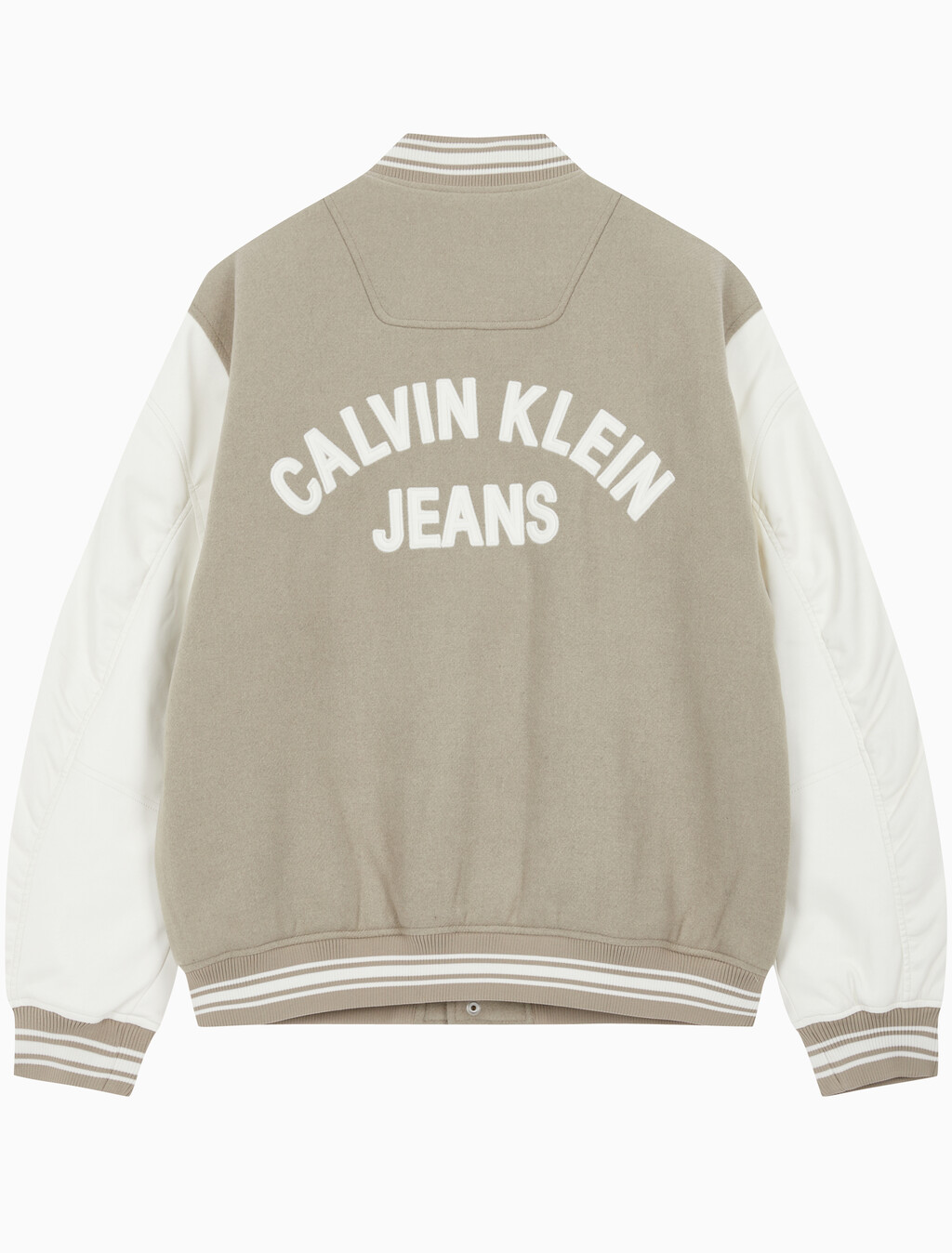 Buy 남성 바시티 봄버 자켓 in color BEIGE