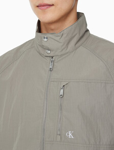 Buy 남성 스탠드 카라 윈드 브레이커 자켓 in color KHAKI BEIGE