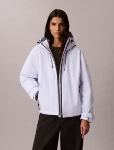 Buy 여성 후드 다운 테크 자켓 in color Light Purple