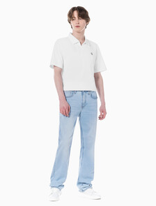 Buy 남성 90's 스트레이트핏 라이트블루 에코 쿨 데님 in color CHALKY BLUE