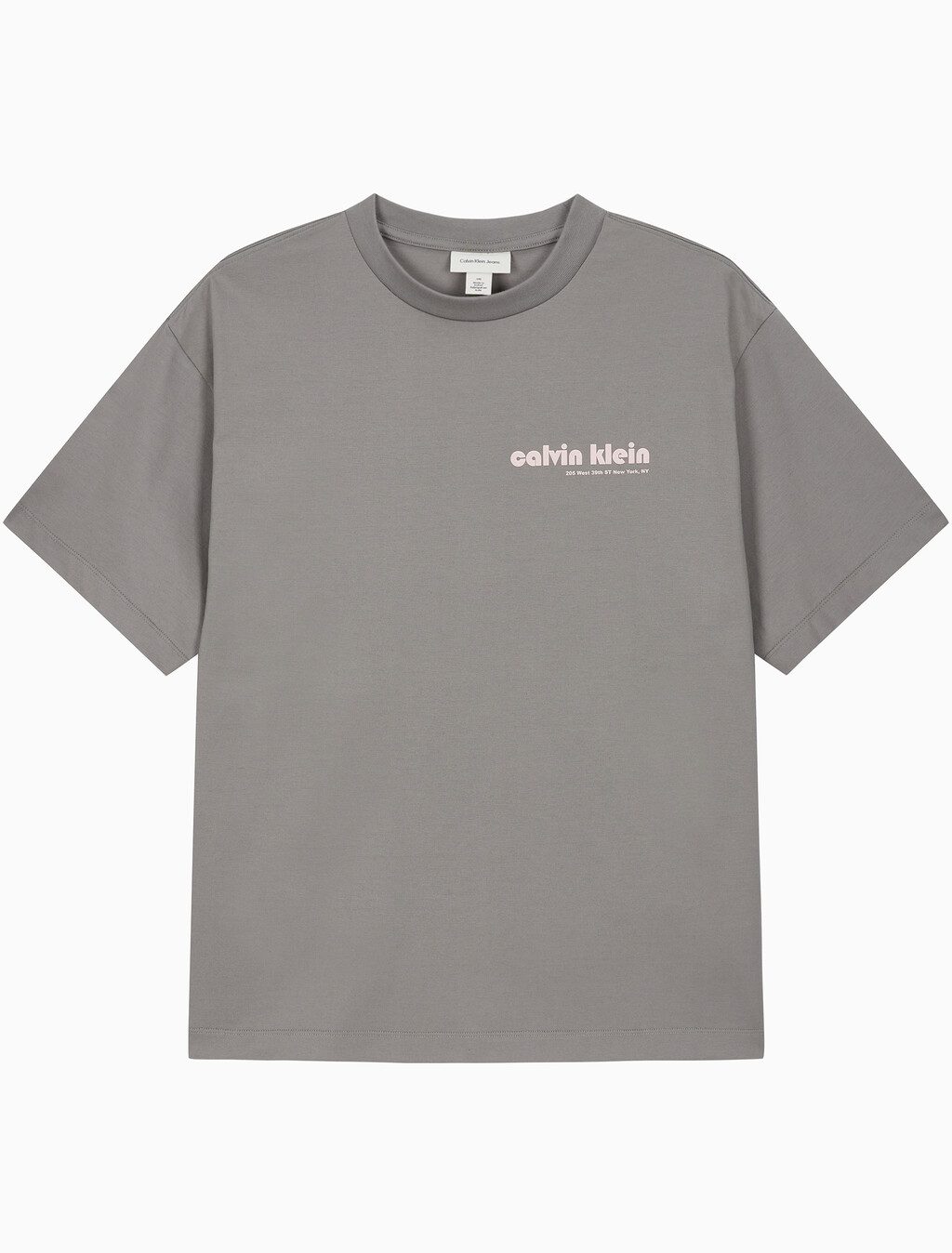 Buy 남성 릴렉스핏 바우하우스 로고 반팔 티셔츠 in color STEEPLE GRAY