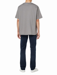 Buy 남성 릴렉스핏 바우하우스 로고 반팔 티셔츠 in color STEEPLE GRAY