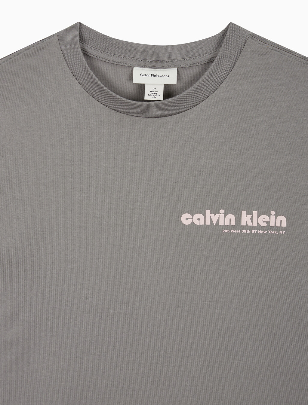 Buy 남성 릴렉스핏 바우하우스 로고 반팔 티셔츠 in color STEEPLE GRAY