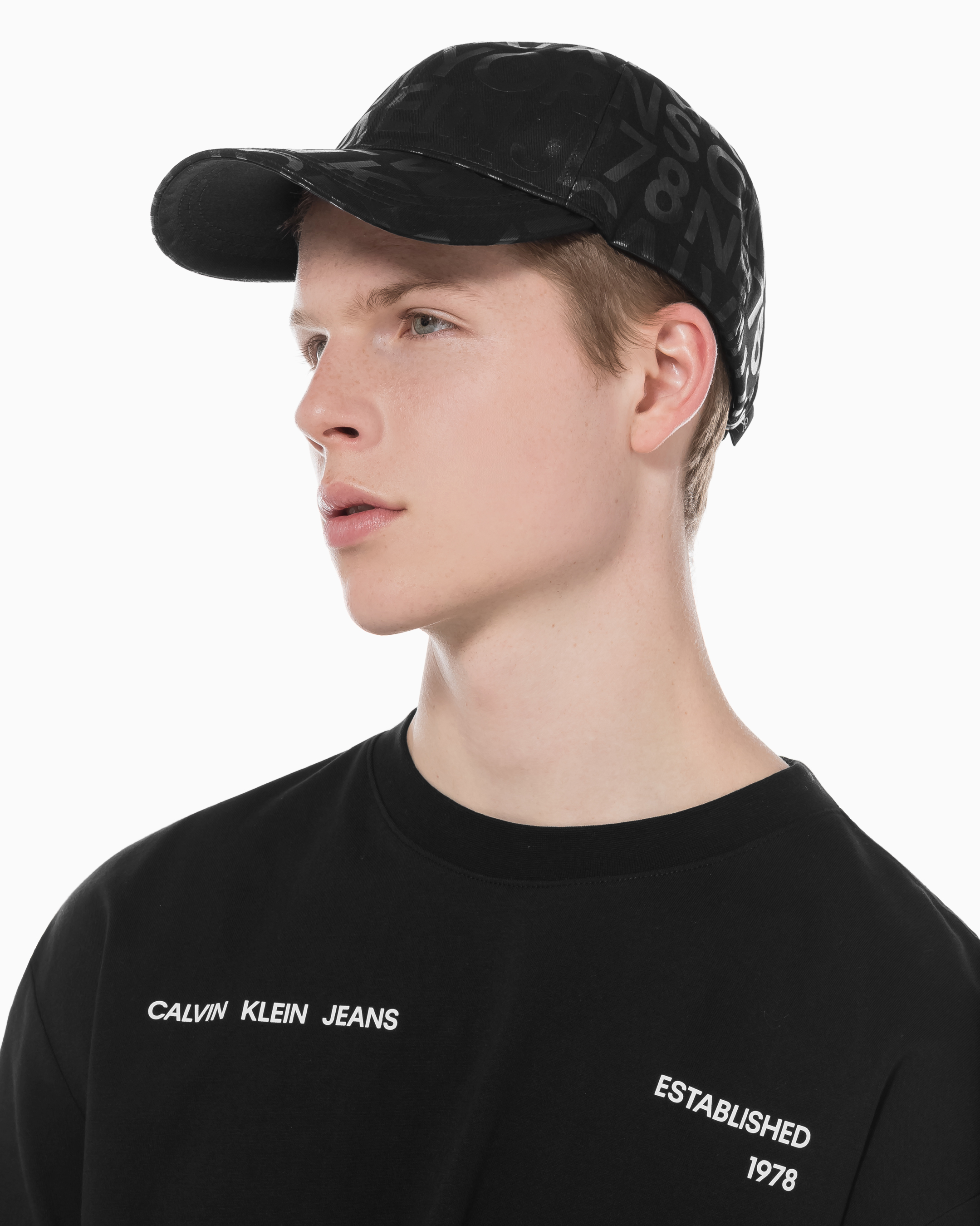 남녀공용 AOP 볼캡 | black | Calvin Klein Korea